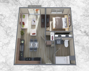 1-bedroom-plan--3D